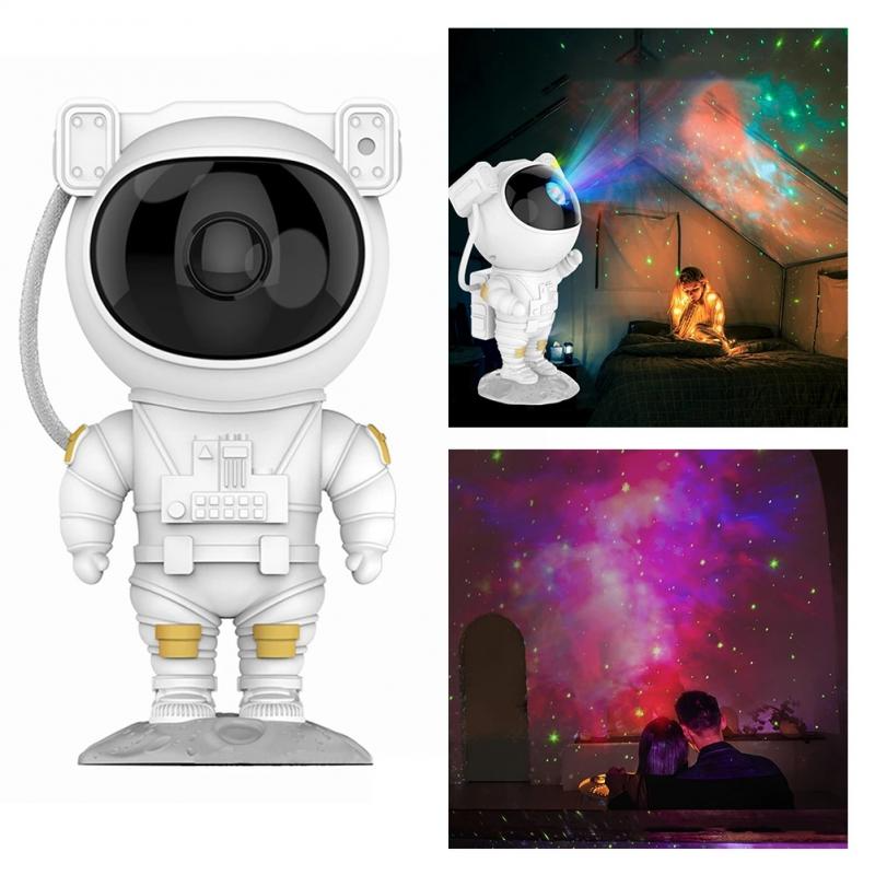 Astronaut Night Light - Galaxy & Stars Projector Lamp with Remote Control