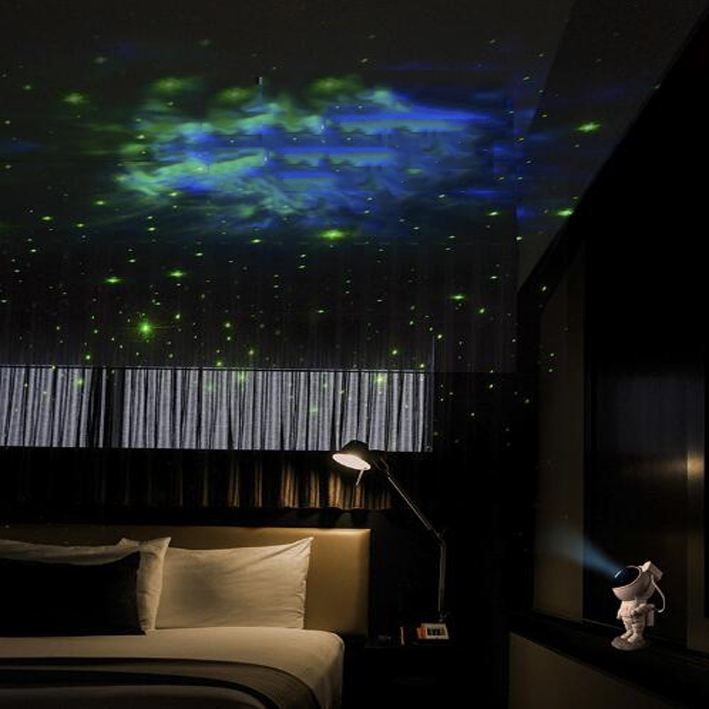 Astronaut Night Light - Galaxy & Stars Projector Lamp with Remote Control