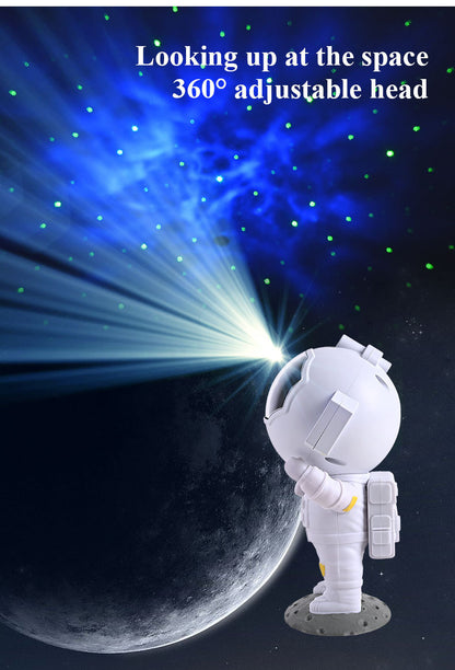 Astronaut Night Light - Galaxy & Stars Projector Lamp with Remote Control
