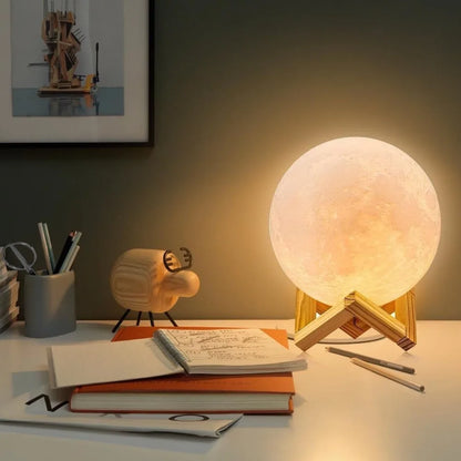 LED Moon Lamp - Rechargeable 16 Colour Chaning Night Light