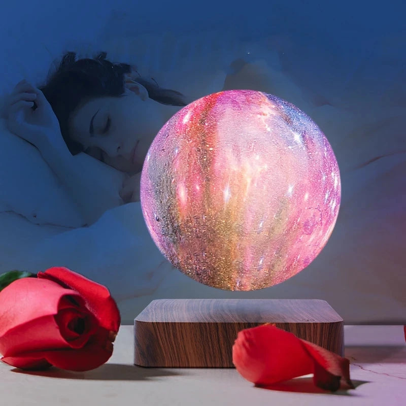 Unique Levitating Galaxy Moon Lamp with Remote Control