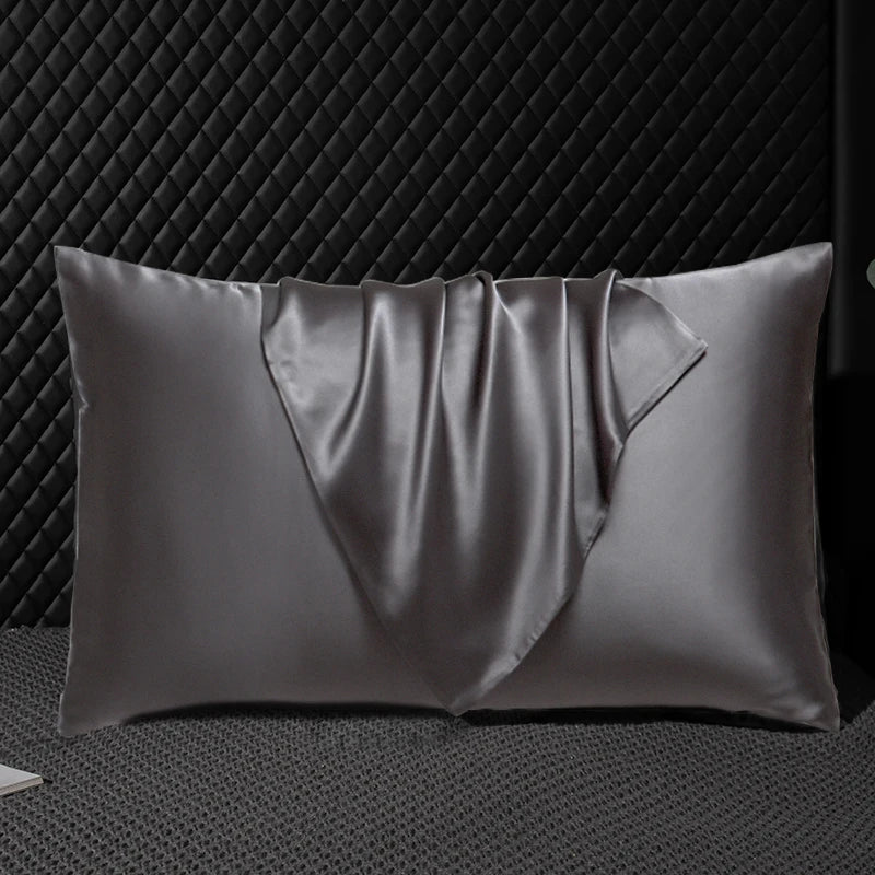 Pure 100% Natural Mulberry Silk Pillowcases - Bedding Beauty Essential for Skin and Hair
