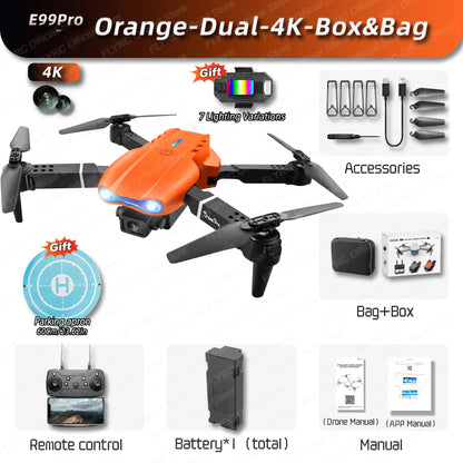 Mini Pro Drone - Dual HD 4k Cameras + Storage Case & Free Landing Mat