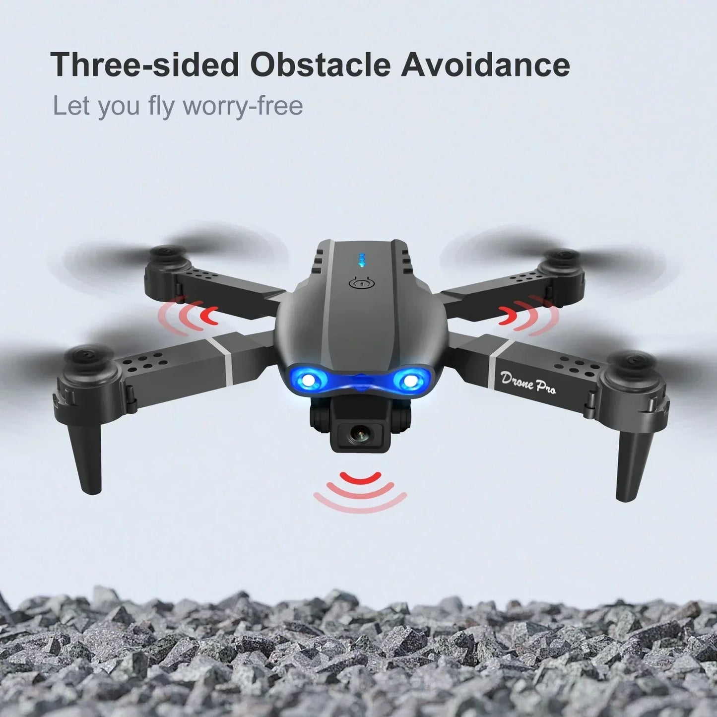 Mini Pro Drone - Dual HD 4k Cameras + Storage Case & Free Landing Mat