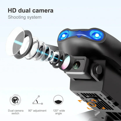 Mini Pro Drone - Dual HD 4k Cameras + Storage Case & Free Landing Mat