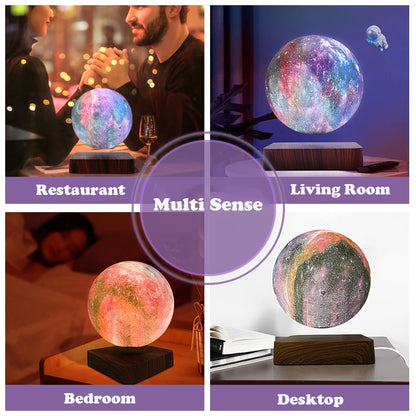 Unique Levitating Galaxy Moon Lamp with Remote Control