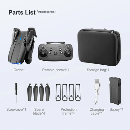 Mini Pro Drone - Dual HD 4k Cameras + Storage Case & Free Landing Mat