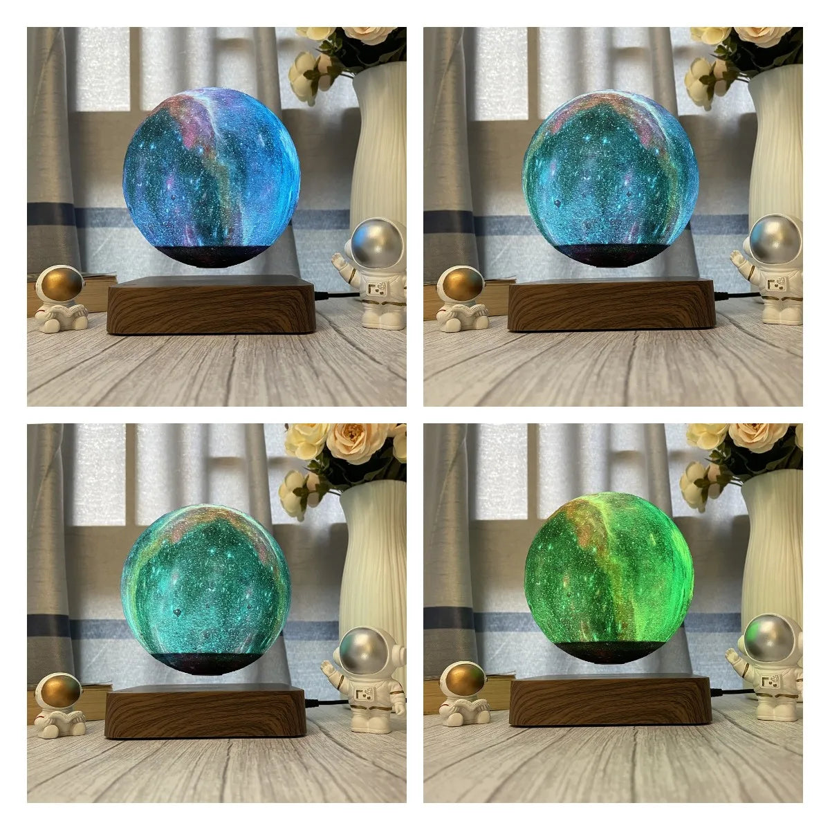 Unique Levitating Galaxy Moon Lamp with Remote Control