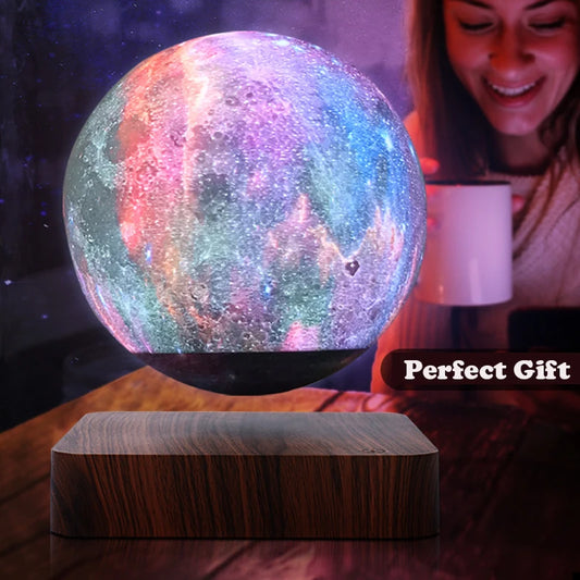 Unique Levitating Galaxy Moon Lamp with Remote Control