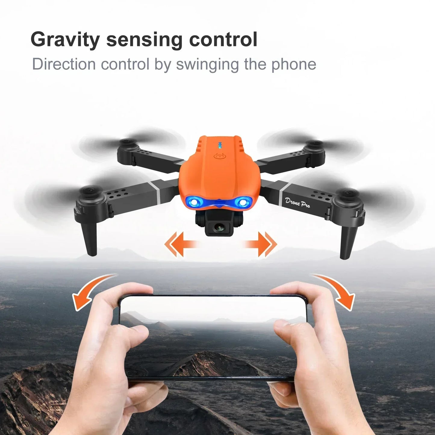 Mini Pro Drone - Dual HD 4k Cameras + Storage Case & Free Landing Mat