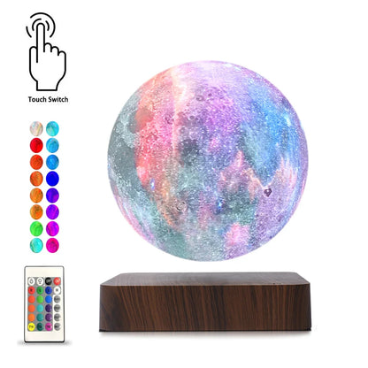Unique Levitating Galaxy Moon Lamp with Remote Control
