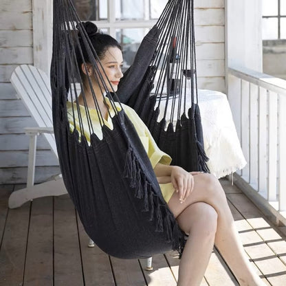 Stylish Tassled Hanging Outdoor/Indoor Swing Chair