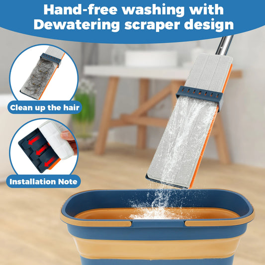 swivel-mop-bucket-set-1-hands-free-scraper
