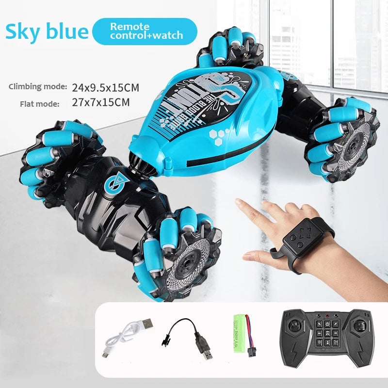 wrist-gesture-RC-drift-car-blue-size-dimensions-package-contents