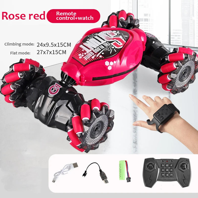 wrist-gesture-RC-drift-car-red-size-dimensions-package-contents